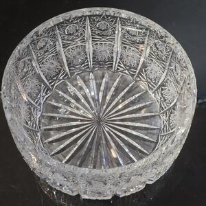 Elegant Crystal Cut Glass Bowl